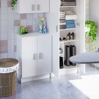 VITA 2 Door White Utility Storage Cabinet - White