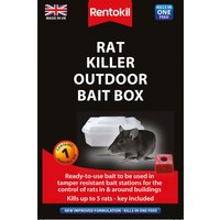 Rentokil Single Rat Killer Outdoor Bait Box
