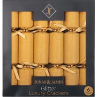 Jonas & James, Pack Of 6 Glitter Cracker Jonas & James, Pack Of 6 Glitter Cracker