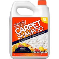 Cleenly 5L Carpet Shampoo Cleaner Solution Safe for Carpet Cleaning Machines - Orange
