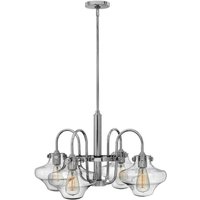 Congress Multi Arm Chandelier Chrome Finish, E27 - Chrome / 66.7cm
