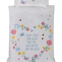 PH Butterflies Bees Floral Duvet Set with Pillowcase - Multi / Single