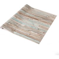 dc fix Rio Ocean Planks Self Adhesive Vinyl Wrap for Kitchen Doors and Worktops - Blue / 45cm x 5m