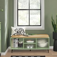 Comfortable Storage Bench - Green