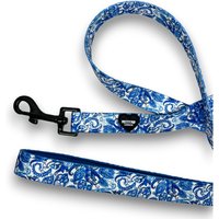 Blue Paisley Dog Lead - Blue
