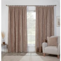 Divante, Rennes Chenille Taped Curtains - Mink / 168cm / 229cm Divante, Rennes Chenille Taped Curtains - Mink / 168cm / 229cm