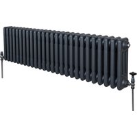 Traditional Column Radiators - Grey / 10cm / 30cm / 119cm