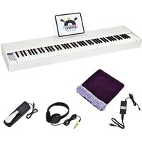 88-Key Digital Piano Keyboard - White