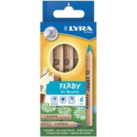 Lyra Ferby Nature Coloured Pencil 6 Piece Set - Multi Colour