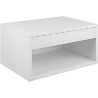 Cholet Square Bedside Table - White
