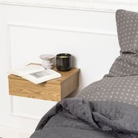 Avignon Square Bedside Table - Oak