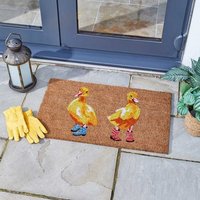 Heavy Duty Coir Door Mats - Brown,Yellow,Pink,Blue / Ducks