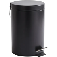 3L Small Pedal Bin - Black