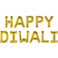 Happy Diwali Foil Balloons G - Gold