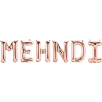 Mehndi Foil Balloons RG - Pink