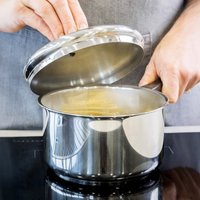 KitchenCraft Stainless Steel 16cm Extra Deep Saucepan - Grey