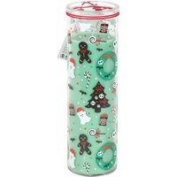 Merry Creepmas Cursed Candy Cane Candle Haunted Peppermint Decor - Green