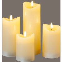 Luxe Collection Natural Glow Cream Melted LED Candles - Cream