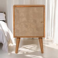 Solid Wood Acadia Bedside - Brown