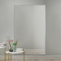 Artus Silver Aluminium Wall Leaner Mirror - Silver