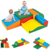 7-Piece Toddlers Colorful Climbing Toys - Green