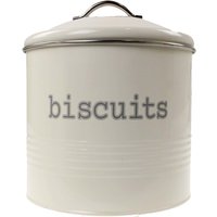 Apollo Round Cream Biscuit Canister Kitchen Storage Tin for Biscuits 19 x 21 x 215 cm Snacks Biscuits and Dry Food