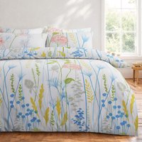 Wild Meadow Floral Duvet Cover Set Easy Care Bedding - Multi