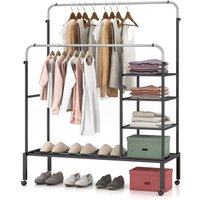 Adjustable Rolling Garment Drying Rack