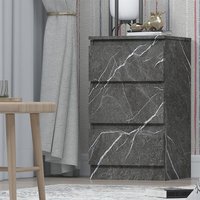 ZITA 3 Drawer Bedside Table