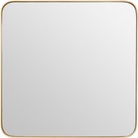 Orsina Tia Large Gold Finish Square Wall Mirror - Gold