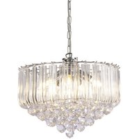 Lana Ceiling Pendant with Acrylic Spheres, 5 Light E14 Polished Chrome - Polished Chrome
