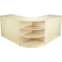 Venus Maple Shop Counter And Retail Display Set - Maple