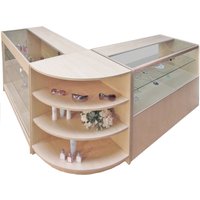 Jupiter Maple Shop Counter and Retail Display Set - Maple