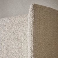 Juliette Boucle Upholstered Bed Frame - Boucle Fabric - Truffle / Superking