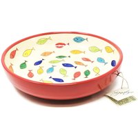 Signature Coloured Fish Ceramic Fruit Bowl - Multicoloured