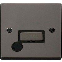 Black Nickel 13A Fused Ingot Connection Unit With Flex - Black Nickel