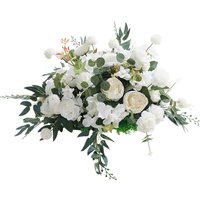 Artificial Flower Bouquet for Wedding Decor - White