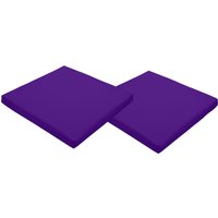 Garden Chair Cushion Outdoor Patio Seat Pad - Purple / 2