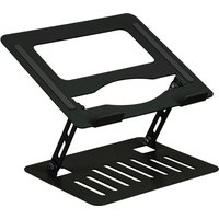 Foldable Adjustable Aluminium Alloy Laptop Stand - Black