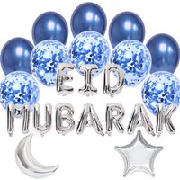 Balloon Bundle Eid Mubarak - Blue