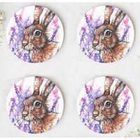 Hare Coasters - Brown