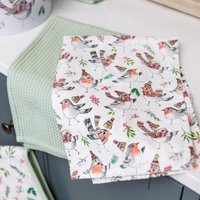 MK TIPPERLEYHILL TEA TOWEL SET OF 2 - White