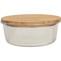 Freska 950ml Glass Container With Bamboo Lid - Transparent