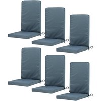 High Back Seat Pad Pack of 6 - Charcoal