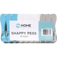 Pack of 40 My Home Pegs