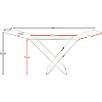 Winged Folding Clothes Airer - White