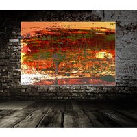French Red Branches Art Print on Canvas - Red / 46cm
