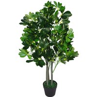 Green Artificial Ficus Plant Umbrella Tree Dark - Green
