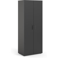 Furniture To Go, Pepe 2-Door Wardrobe - Black Furniture To Go, Pepe 2-Door Wardrobe - Black