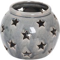 Glowrex Large Star Candle Lantern Ambient Lighting - Grey